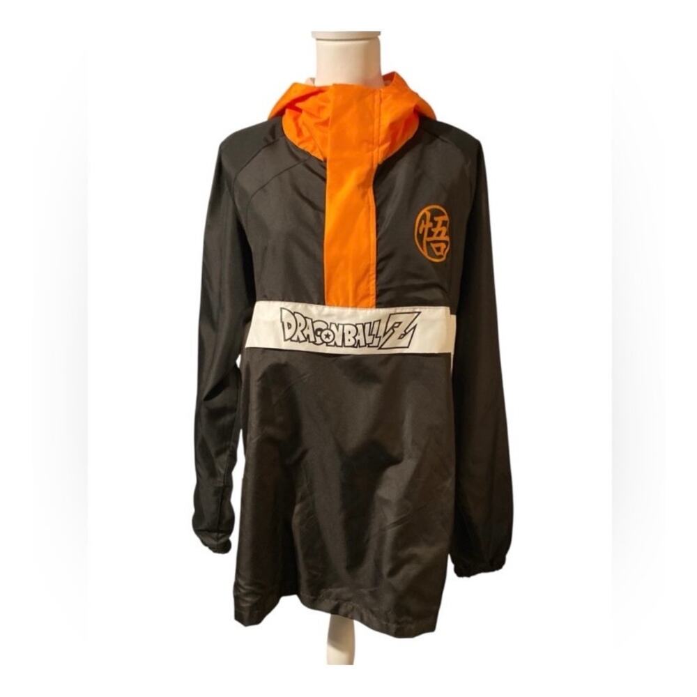 Dragon Ball Z Windbreaker Anorak Jacket Goku "Go" Kanji - XL